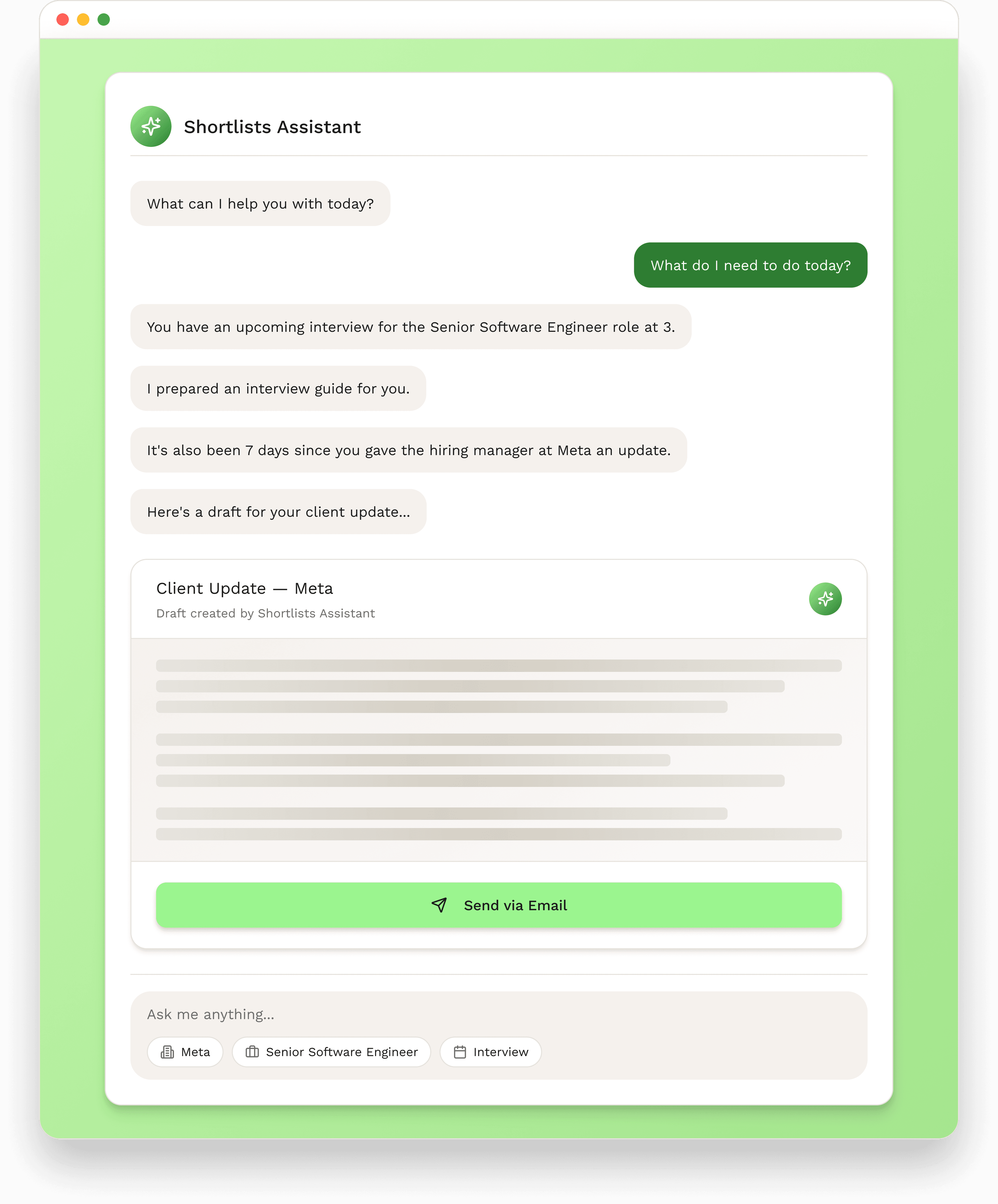Shortlists mail merge and outreach tool