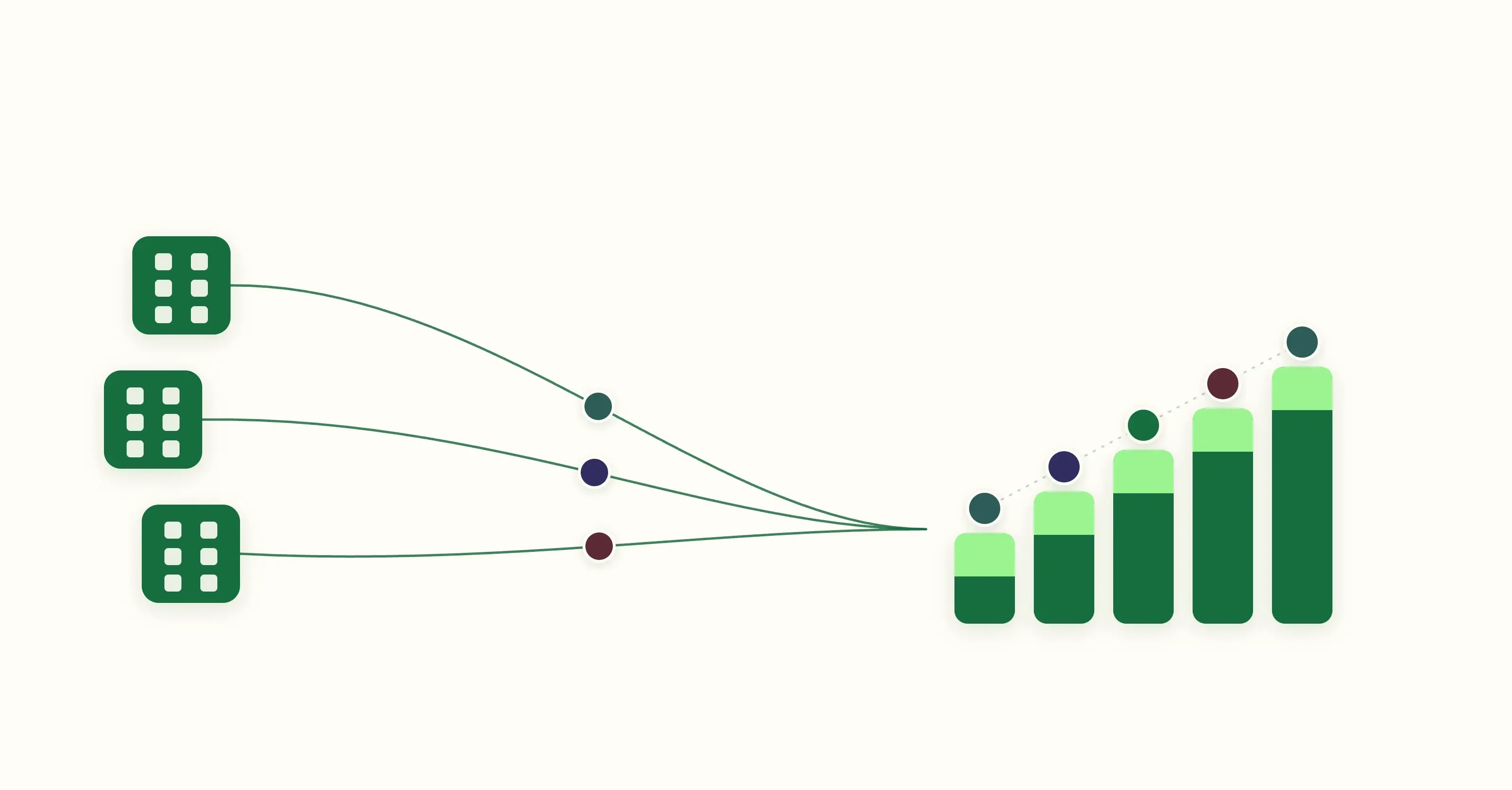 A radar screen surfacing hiring signals — funding rounds, VP hires, senior leavers, posting spikes — before the job is posted.